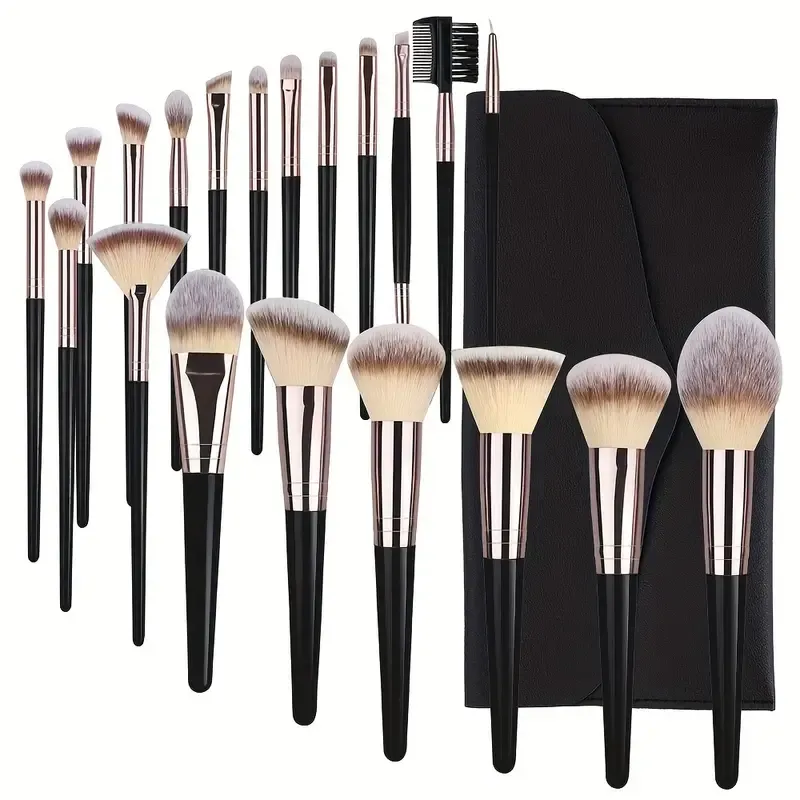 3-20PCS Makeup Brushes Set Professional Eyeshadow Foundation Concealer Blending Blush Brush Kabuki Soft Fluffy Women Beauty Tool — image 1