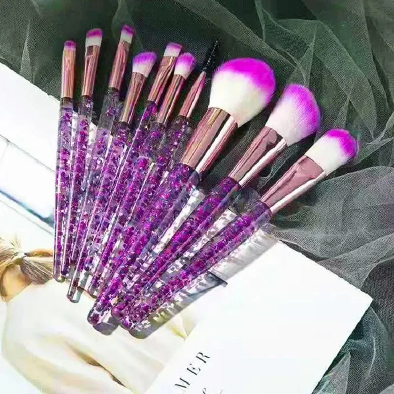 10-teiliges Set Make-up-Pinsel-Werkzeug-Set, kosmetisches Pulver, Lidschatten, Foundation, Rouge, Blending, Schönheit, Maquiagem, Beauty-Set für Party — image 21