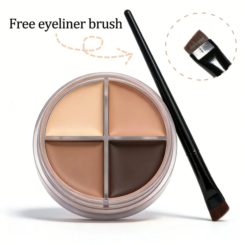 Kit crema eyeliner a prova di sbavature Herorange Trucco occhi multiuso per principianti