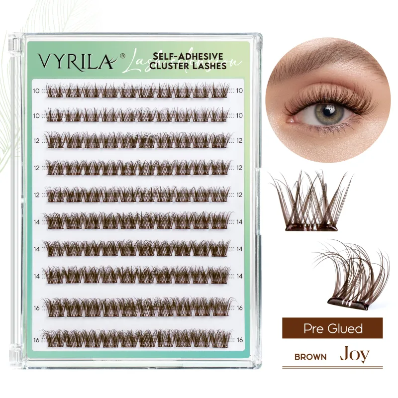 Samolepící řasy Bez nutnosti lepidla Řasy 10‑16 mm Předlepené řasy D Curl Soft Natural Press on Lashes — image 12