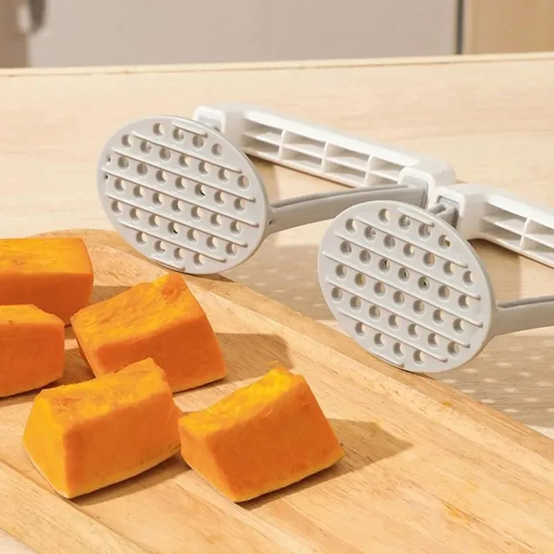 Manual Potato Masher Durable Potato Ricer Kitchen Vegetable Masher With Non-Slip Handle Fruit Juicer Kitchen Gadgets — image 3