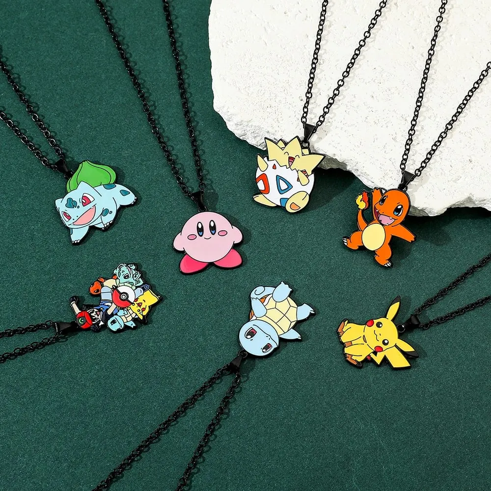 Anime Pokemon metalowa zabawka śliczna figura Pikachu Squirtle Psyduck Charmander strona dekoracji prezent Cosplay — image 6