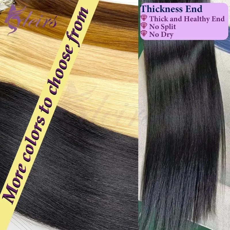 Nouveau Extensions de cheveux en plumes Double ligne, vrais cheveux naturels naturels, Microring, couleur marron blond, lisses, — image 4