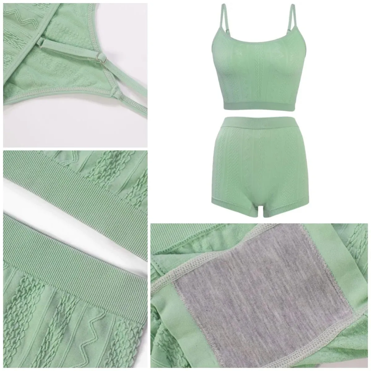Frühling Sommer Langerie Sets Sexy Unterwäsche Frauen Micro Unterwäsche Einfarbig Tragen Außerhalb frauen BH und Höschen Sets Unten — image 5