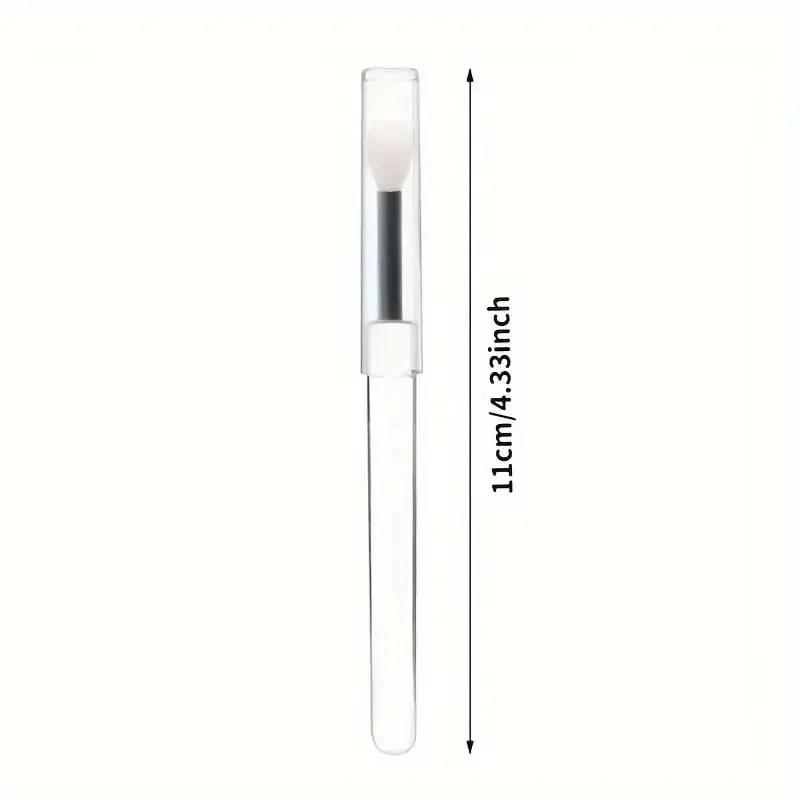 1/3PCS แบบพกพาซิลิโคนแปรงลิปสติก Soft Multifunctional Lip Balm Applicator ลิปสติก Lipgloss แปรงแต่งหน้า — image 3