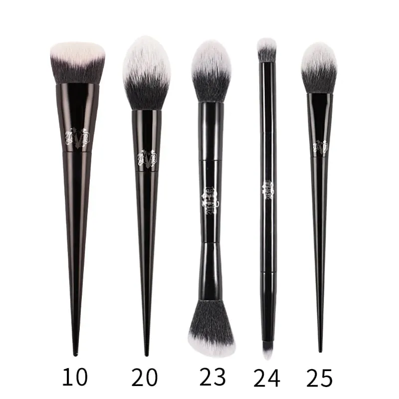 Kat Von D ensemble de pinceaux de maquillage et Kit fond de teint Blush surbrillance correcteur poudre sculptant pinceau fard à paupières marque KVD pinceau de maquillage — image 17