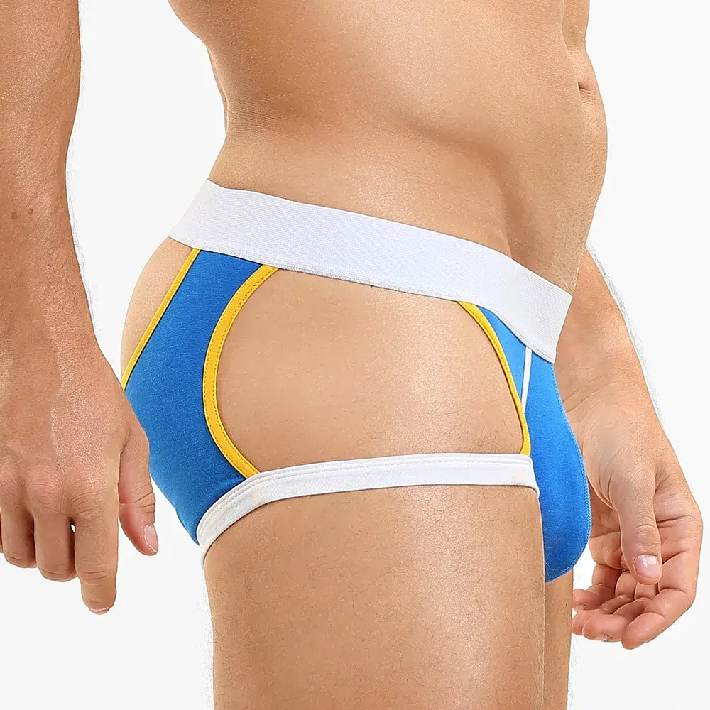 Slip plat taille basse en forme de U pour hommes, sous-vêtements tendance, Design léger, vêtements intérieurs confortables pour hommes — image 1