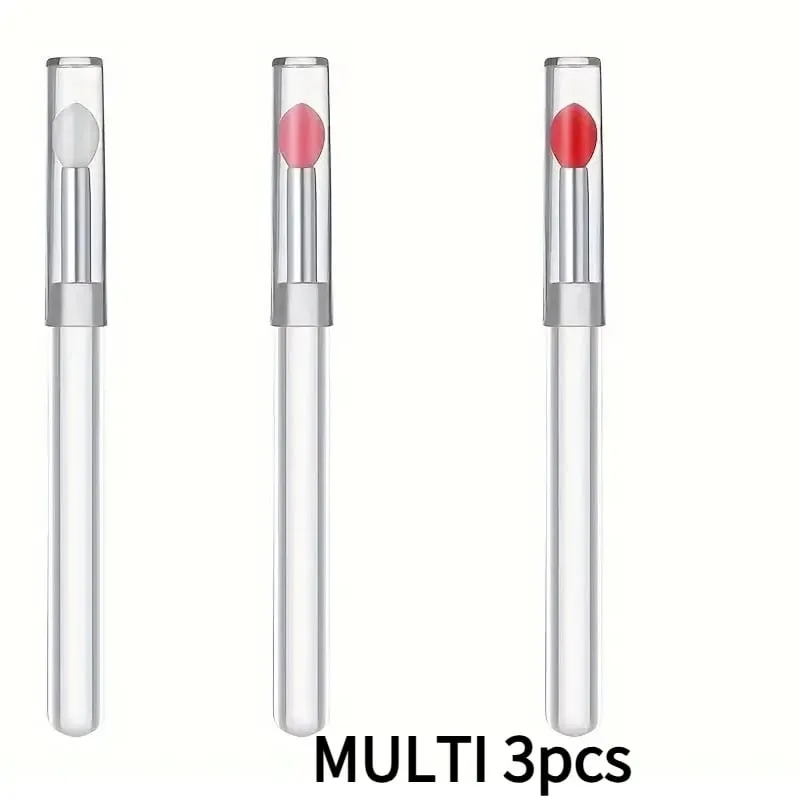 1/3PCS แบบพกพาซิลิโคนแปรงลิปสติก Soft Multifunctional Lip Balm Applicator ลิปสติก Lipgloss แปรงแต่งหน้า