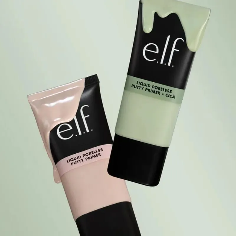 Elf Liquid Poreless Putty Primer Power Grip Matte Primer Dewy Setting Spray Halo Glow Liquid Filter & Blush Beauty Wand — image 6