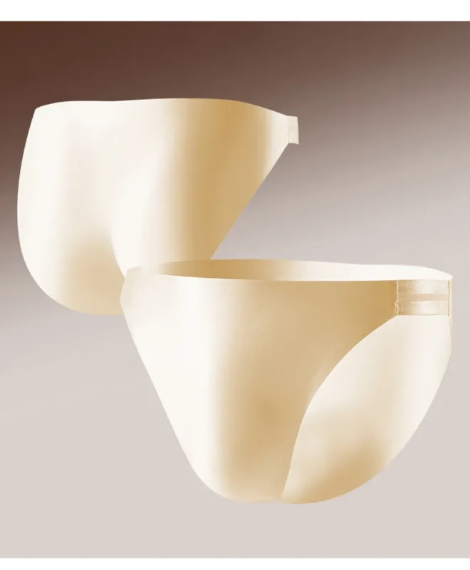 Slip da uomo senza cuciture ad asciugatura rapida Intimo tinta unita Seta di ghiaccio Mutande leggere e sottili Mutandine sexy traspiranti 3D Pouch Undies — image 11