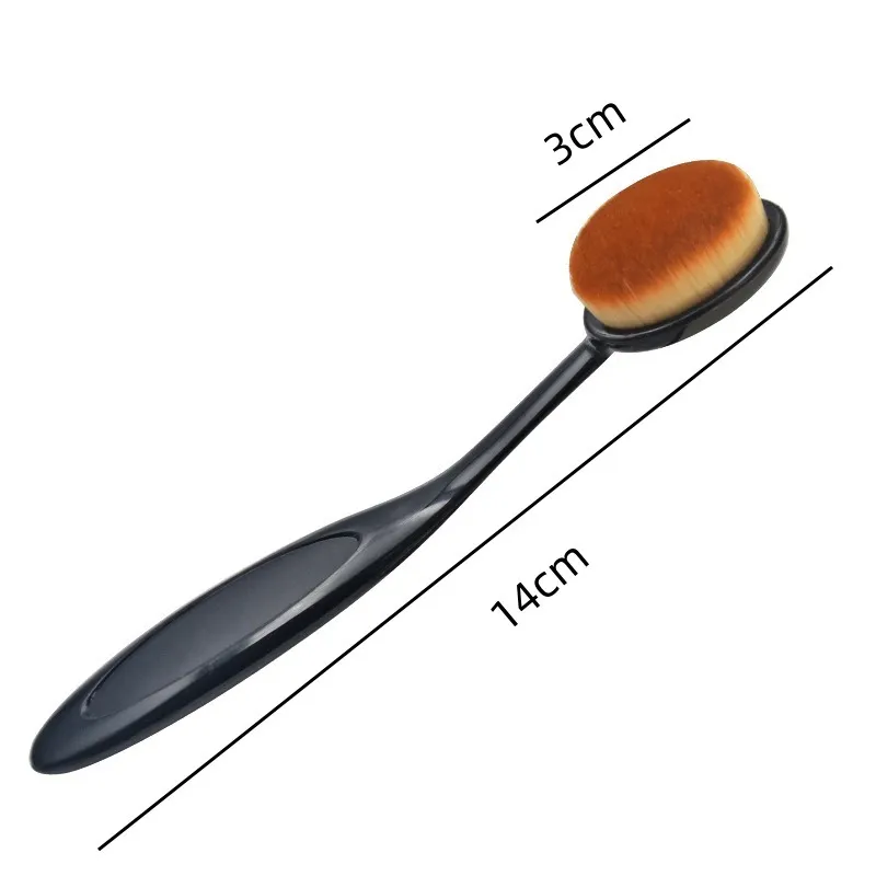 1/3PCS ขนาดใหญ่ Foundation แปรงแปรงสีฟันรูปร่างแต่งหน้า Make Up Tools Get Fast แม้การใช้ครีมและผง cosmnetic — image 5