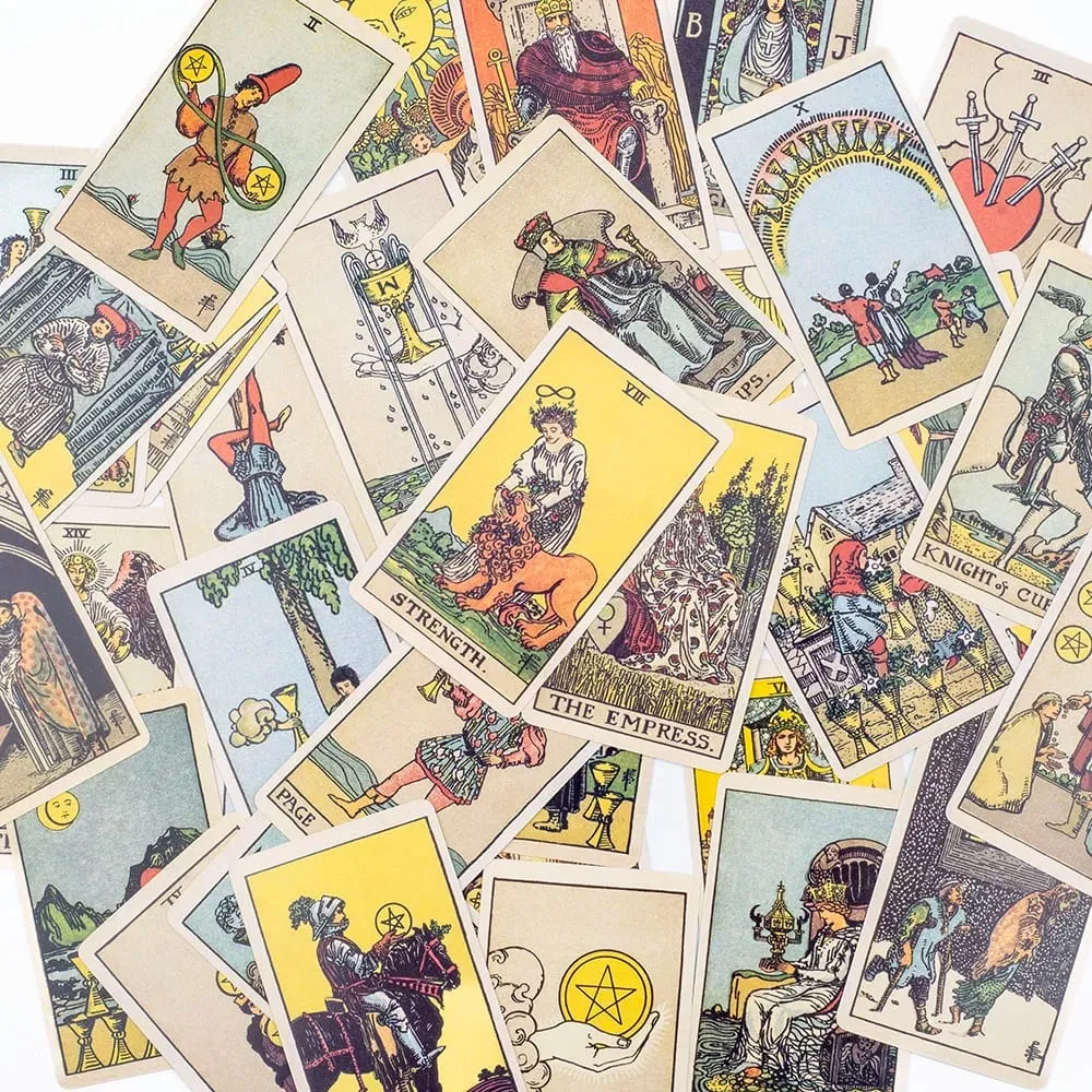 คลาสสิกไพ่ทาโรต์ดาดฟ้า 78 ชิ้นสำหรับผู้เริ่มต้นง่าย Fate Fortune Telling PARTY Tabletop BOARD เกมของเล่น — image 3
