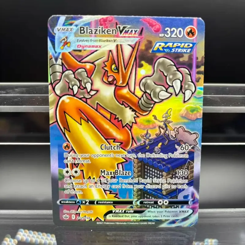 Kad Koleksi DIY Psyduck Salamence Crobat Mewtwo ex EN Buatan Sendiri Kad Tunggal Permainan Klasik Anime Kad Hadiah Mainan — image 19