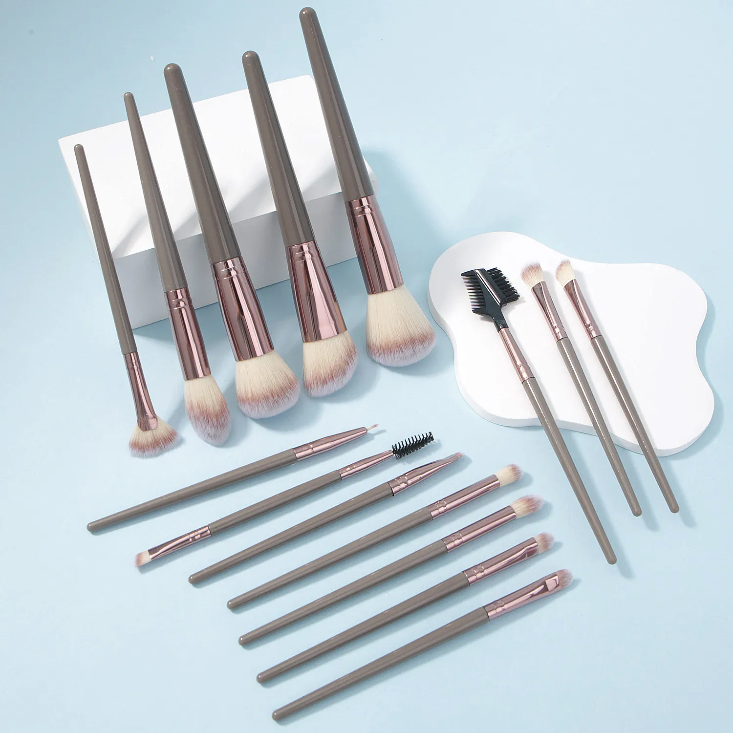 20Pcs 메이크업 브러쉬 세트 소프트 합성 섬유 파운데이션 아이 섀도우 블렌딩 블러쉬 파우더 컨투어 뷰티 도구 — image 7