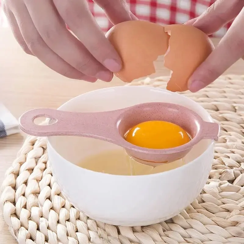 Egg Separator For Raw Eggs,Wheat Stalk Egg Yolk White Separator Divider Tool Kitchen Baking Gadget (4pcs) — image 4