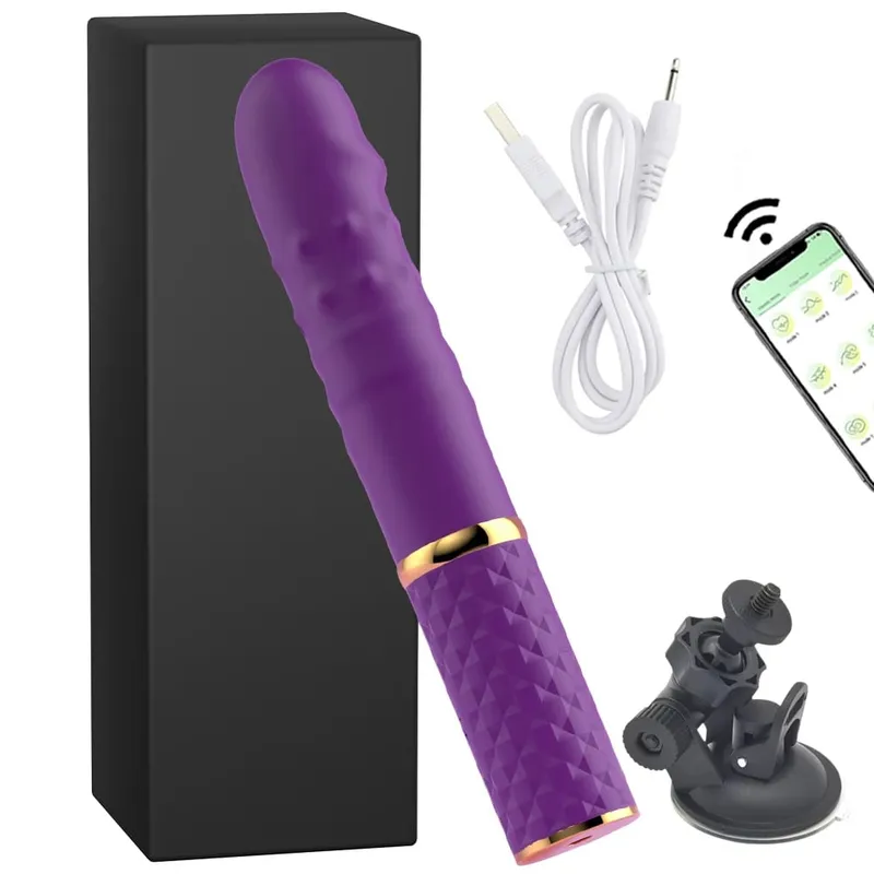 เริ่มต้น Telescopic Dildo Vibrator Thrusting Retractable หี G Spot Clitoral Anal Stimulation Sex Machine ของเล่นสำหรับผู้หญิง — image 14