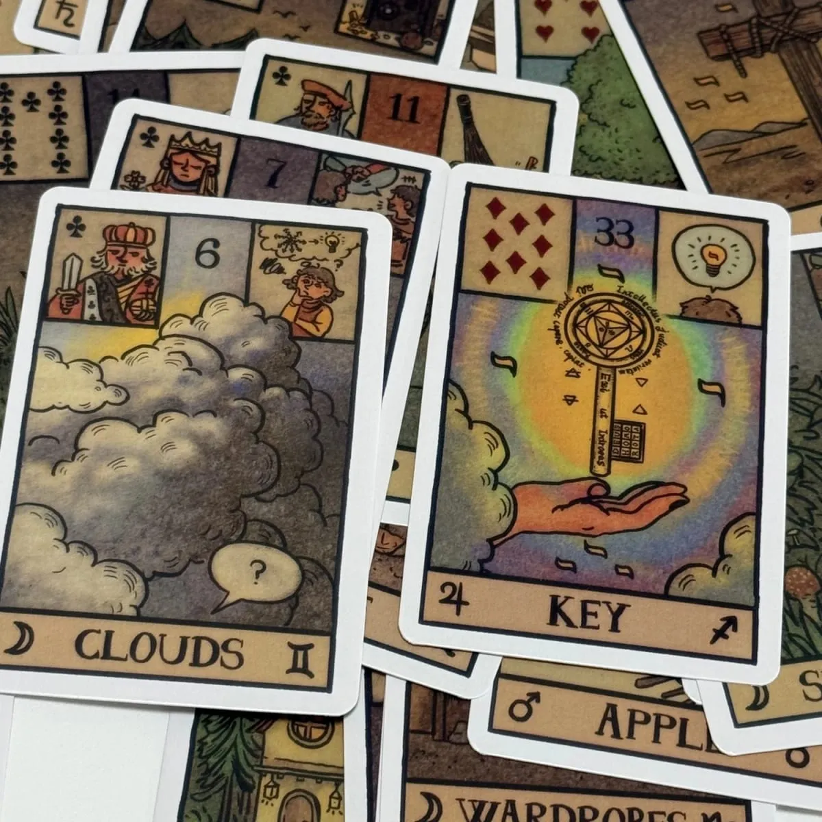 Akashic Eye Lenormand Oracle Cards 61 mazzi di carte Oracle illustrate moderne — image 4