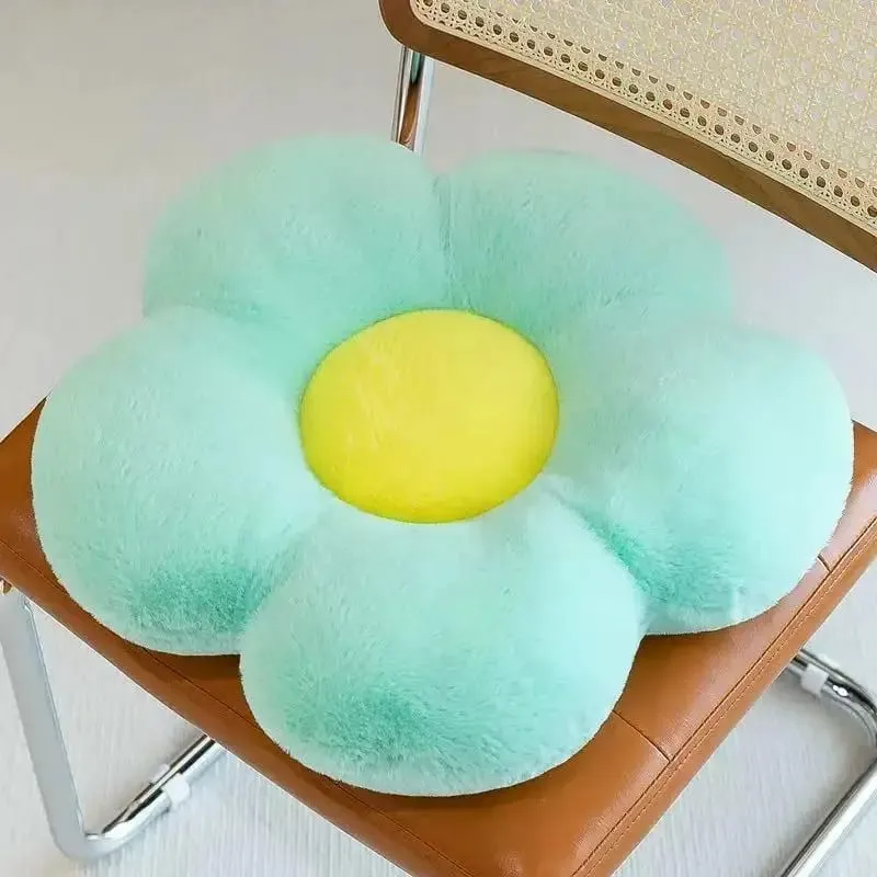 일반 꽃 모양의 플러시 좌석 쿠션 부드러운 메모리 코튼 라운드 베개 의자 침실 창 소파 홈 장식 — image 15