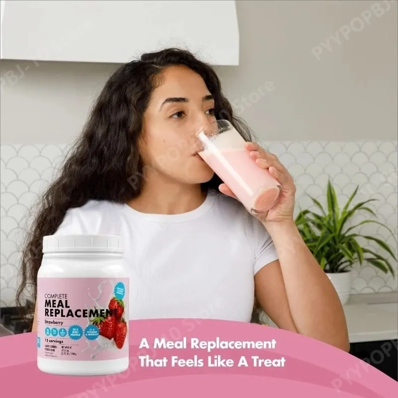 Meal Replacement Milkshake 20G Protein 5G Fiber 21 Vitamins Nutrients Minerals Strawberry Flavor 780g — image 6
