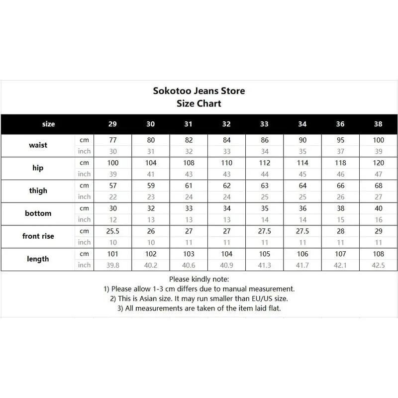 Jeans Tambal Sulam Tartan Kotak-kotak Merah Skotlandia Pria Celana Denim Hitam Tambalan Keling Punk Celana Panjang Lurus Ramping Cetak Huruf Tengkorak — image 7