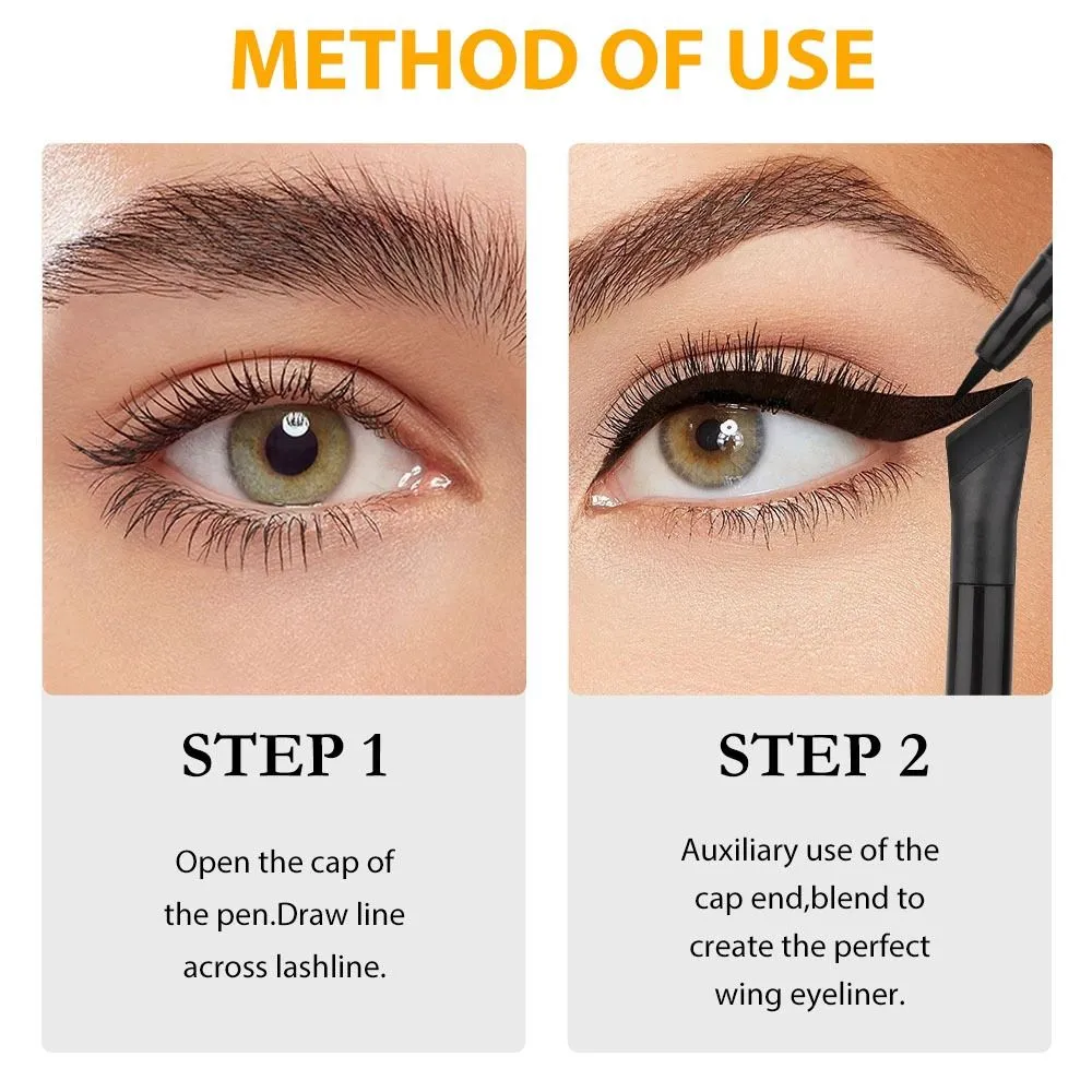 Voděodolné barevné tužky na oči Rychleschnoucí dlouhotrvající pero na oční make-up Snadné nanášení Hladká ultratenká tužka na oční linky — image 5