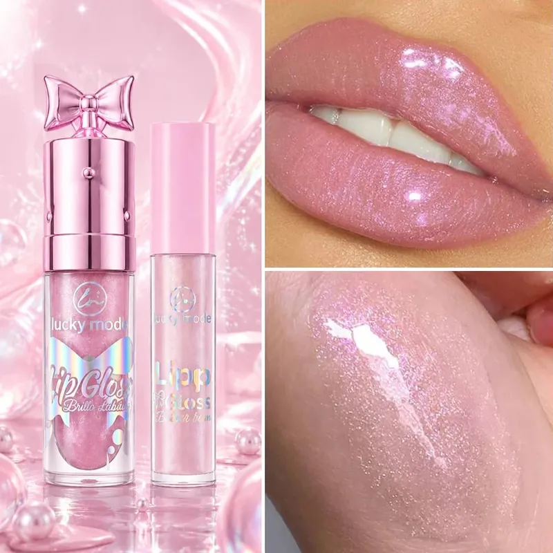 Kit Solekan Bibir Model Bertuah Pensel Pelapik Bibir&Set Penggilap Bibir Berkilau Pelembap Kilauan Bibir Kilauan Bibir Pakai Panjang Pen Garis Bibir — image 4