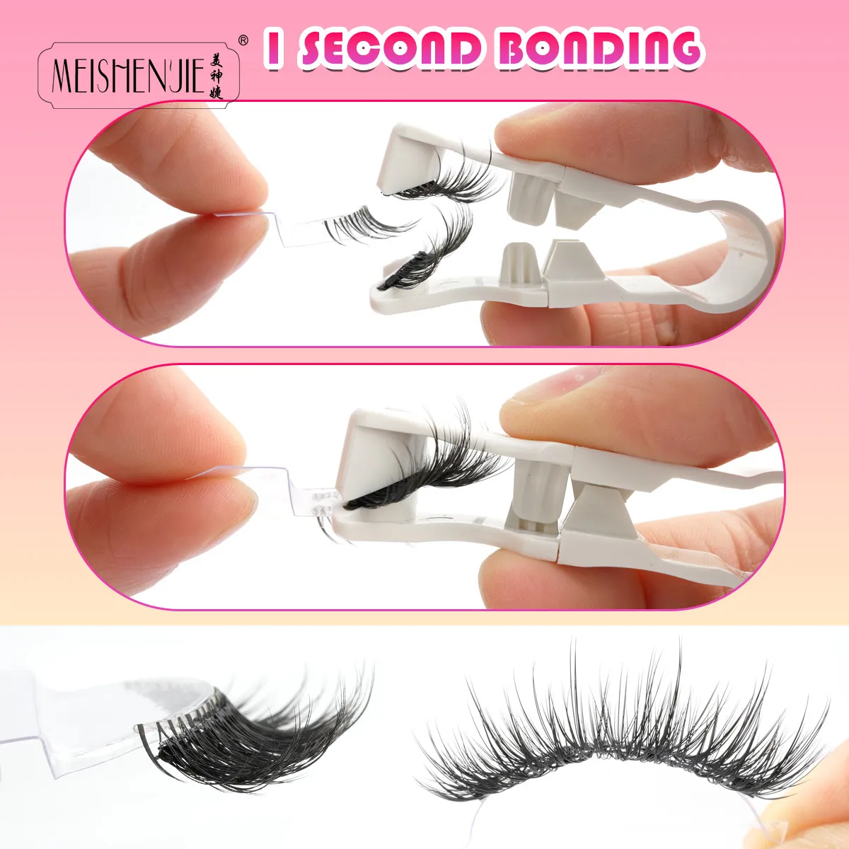 Magnetische Wimpern, 1 Stück, kein Kleber erforderlich, wiederverwendbar, natürlicher Look, 3D-Wimpern, einfach anzuwenden, weiche magnetische Wimpern-Set für Augen-Make-up — image 7