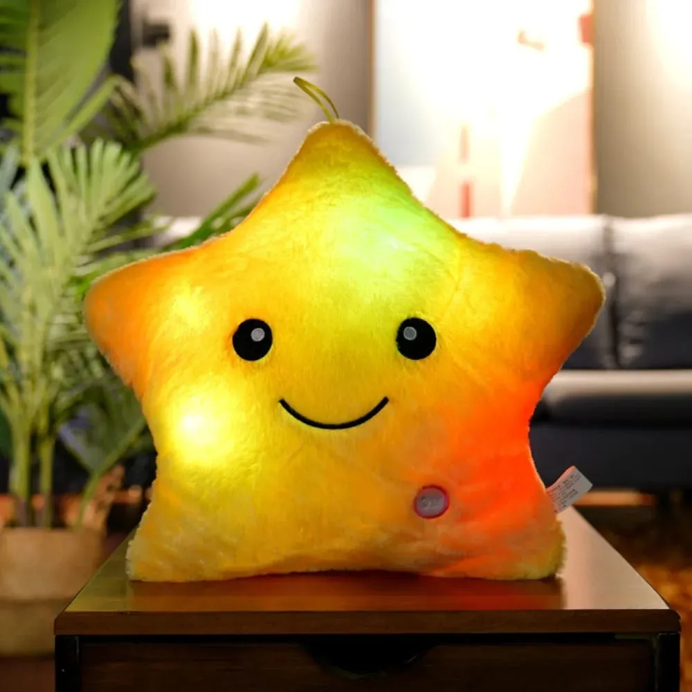 Cute LED Electronic Star Plush Toy Star Soft LED Star Doll Laruang Dekorasyon sa Bahay Mga Laruan ng Baby Kid Soft Star Pillow — image 11