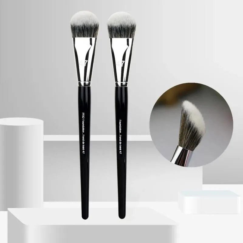 Professionelle Foundation Pinsel 47/52 Besen Kopf Flüssige Foundation Schatten Reparatur Pinsel Frauen Gesicht Basis Make-Up Schönheit Werkzeuge — image 11