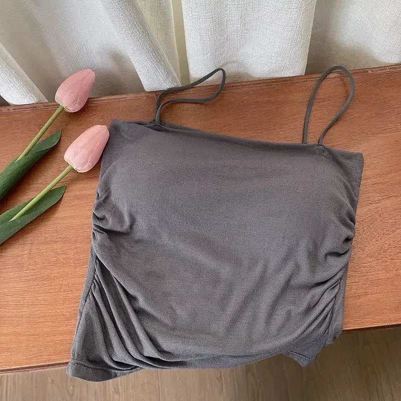Solidna, dopasowana, zapinana na zamek kamizelka z paskiem na klatkę piersiową, odzież wewnętrzna Slim Fit, wyszczuplająca, krótka koszulka wierzchnia Gyaru