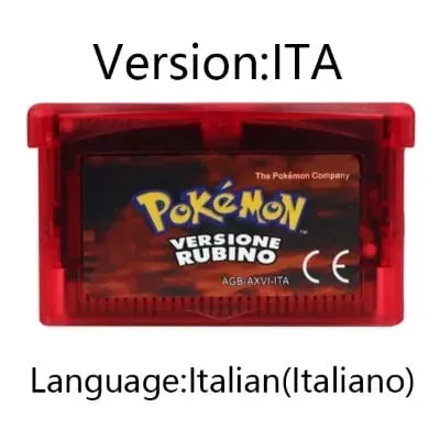 GBA jeu Pokemon série cartouche de jeu vidéo carte de Console Pokemon émeraude rouge feu rubis feuille vert saphir multi-langue — image 30