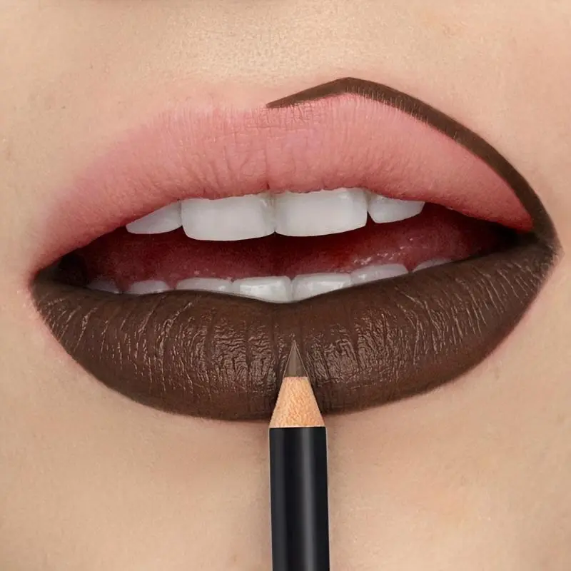 Wood Velvet Matte Lip Liner | Long-Lasting Non-Drying | Versatile Colors | Includes Berry Brown Pink Purple and Red — image 1