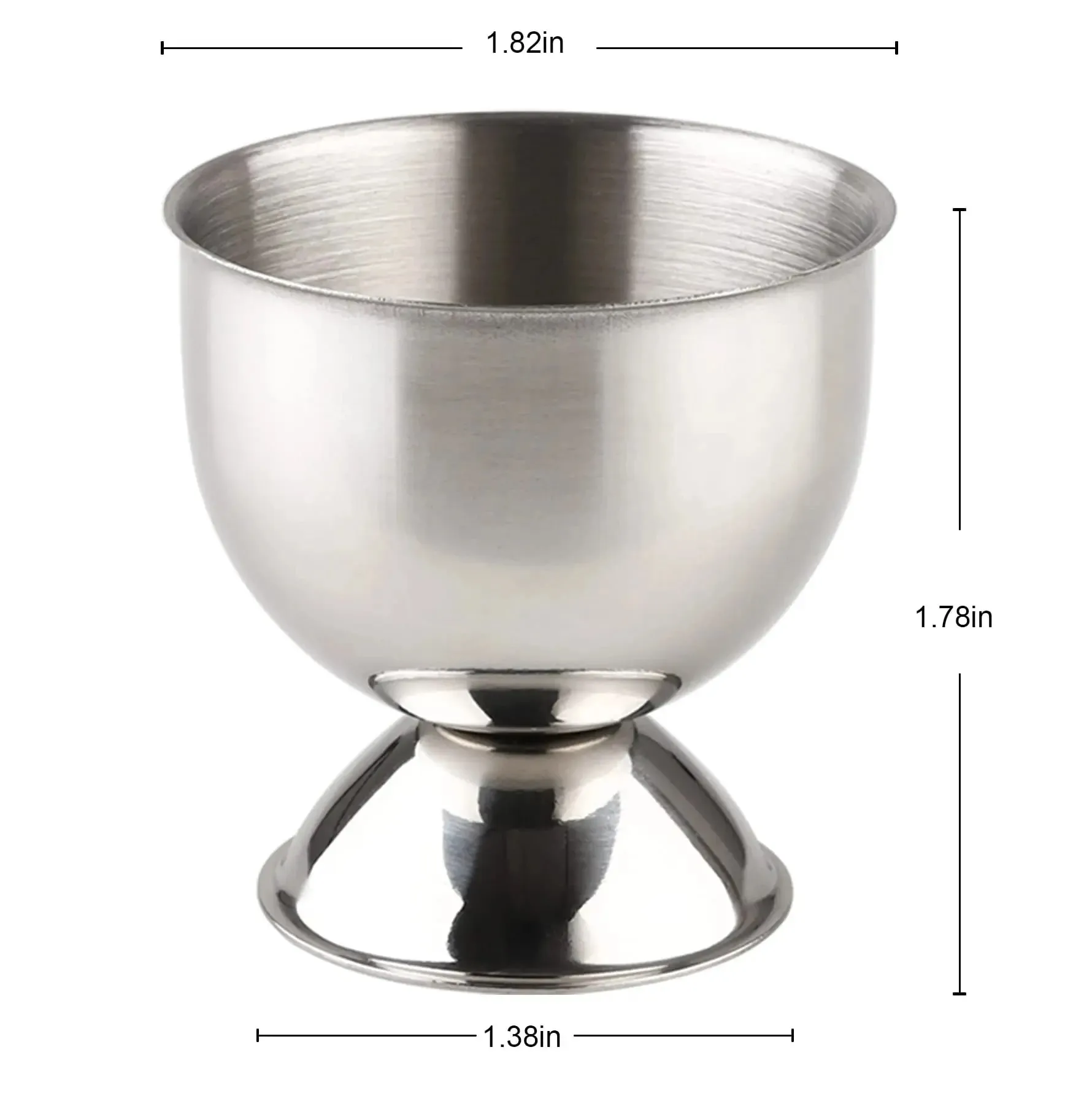 Set di portauova in acciaio inox, supporto per vassoio per uova sode, per colazione, brunch, utensili da cucina, set regalo di Natale, utensili da cucina — image 5