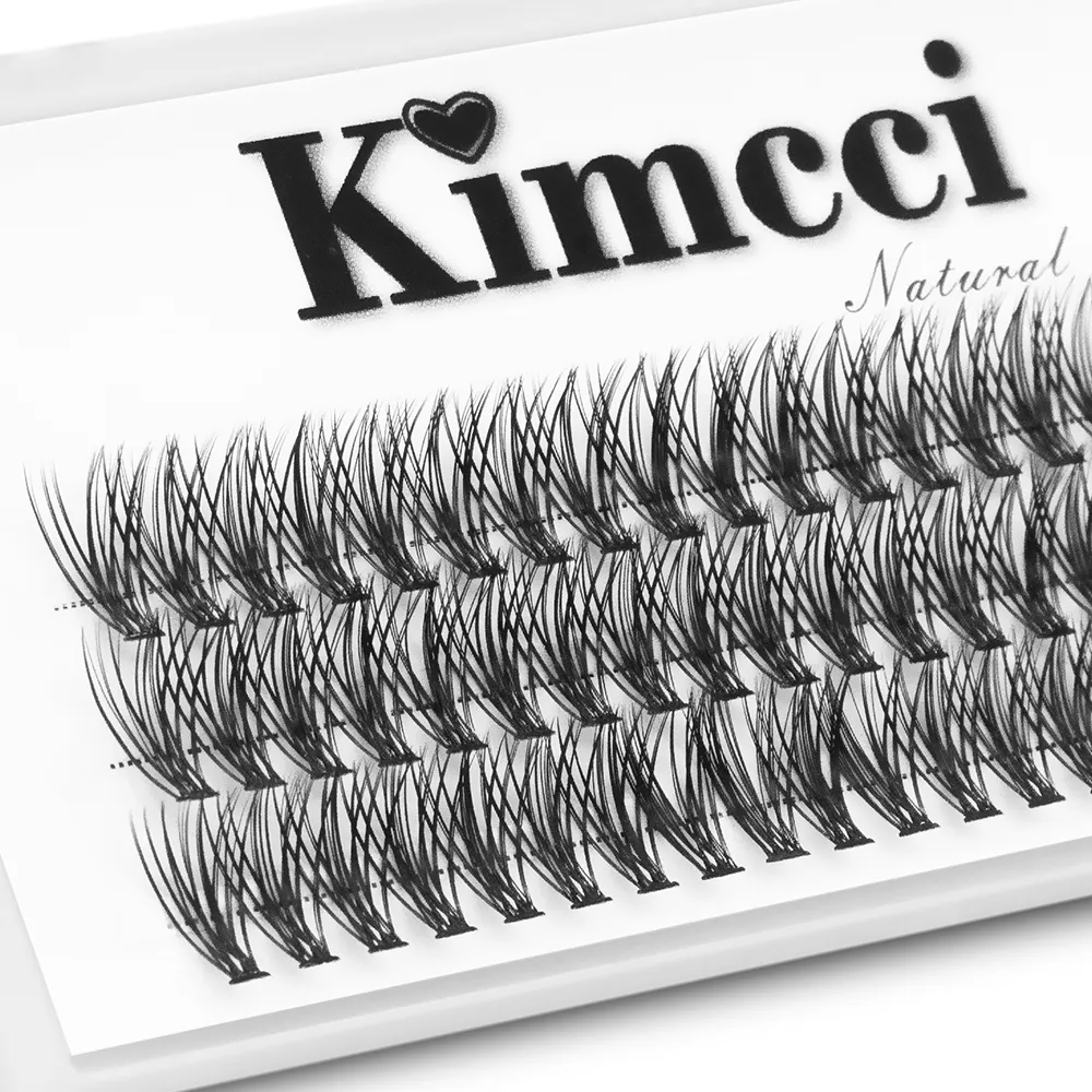 Kimcci 60 nœuds/étui Extension de Faux cils naturels maquillage 30 P vison individuel Faux cils professionnels Faux greffage cils — image 1