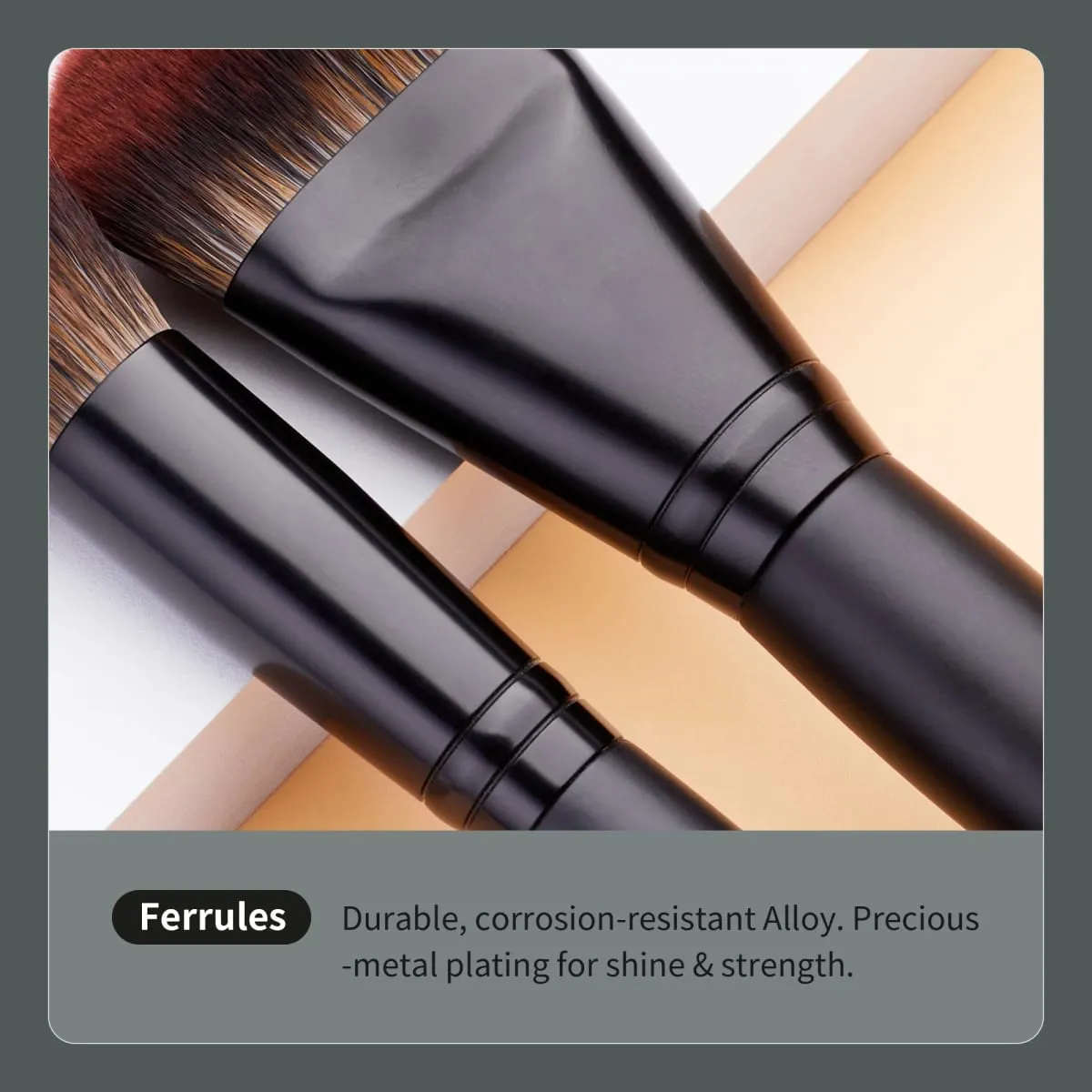 Jessup Make-up-Pinsel-Set, 3-21-teilig, Premium-Synthetik, großer Puderpinsel, Foundation, Concealer, Lidschatten, Eyeliner, Spoolie aus Holz, T271 — image 3