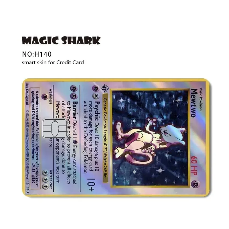 Charizard Gyarados Venusaur Blastoise Mewtwo Squirtle Snorlax Holographic Laser Credit Debit Card Film Skin Sticker — image 12