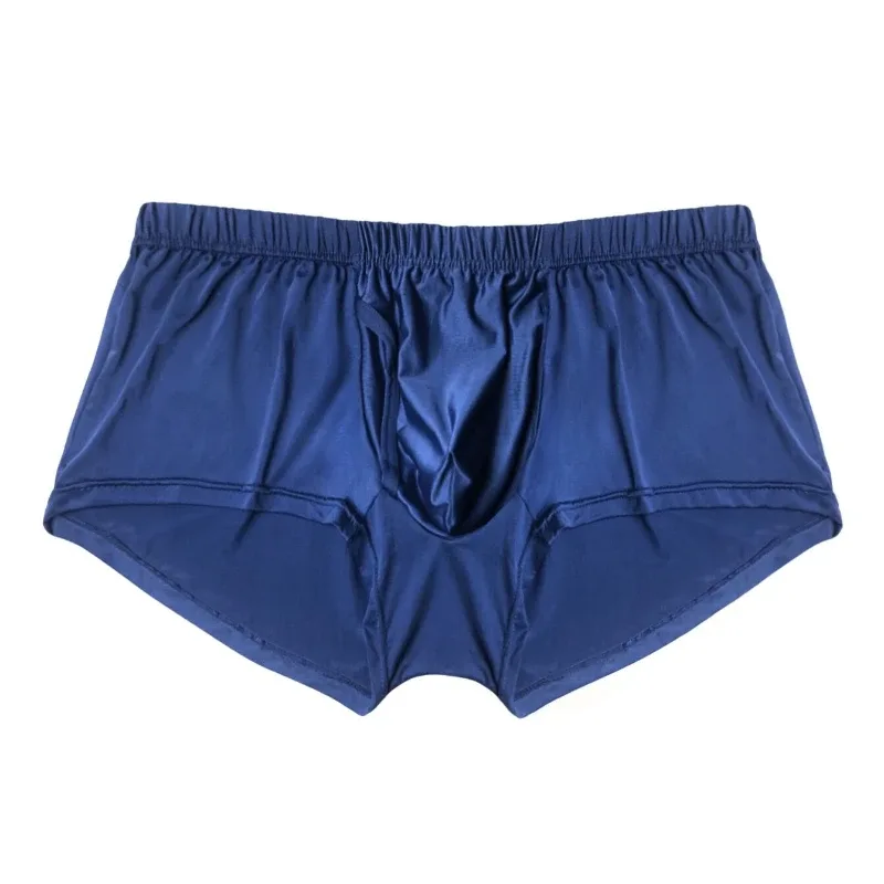 Boxer ample tissé glacé pour hommes, sous-vêtements multicolores respirants et extensibles pour dormir à la maison, vêtements de salon décontractés quotidiens