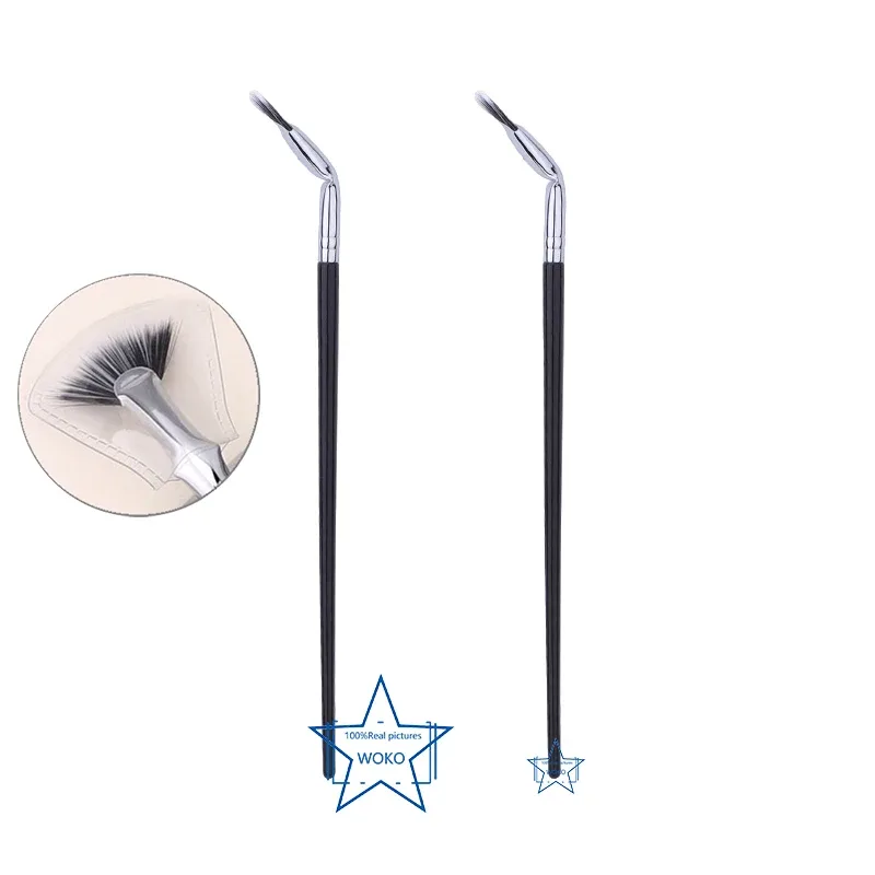 แปรงขนตาพัดลม Bent Lash แปรงพัดลม แปรงขนตา แปรงพัดลมขนาดเล็ก Professional MINI แปรงขนตา Make Up TOOL — image 8