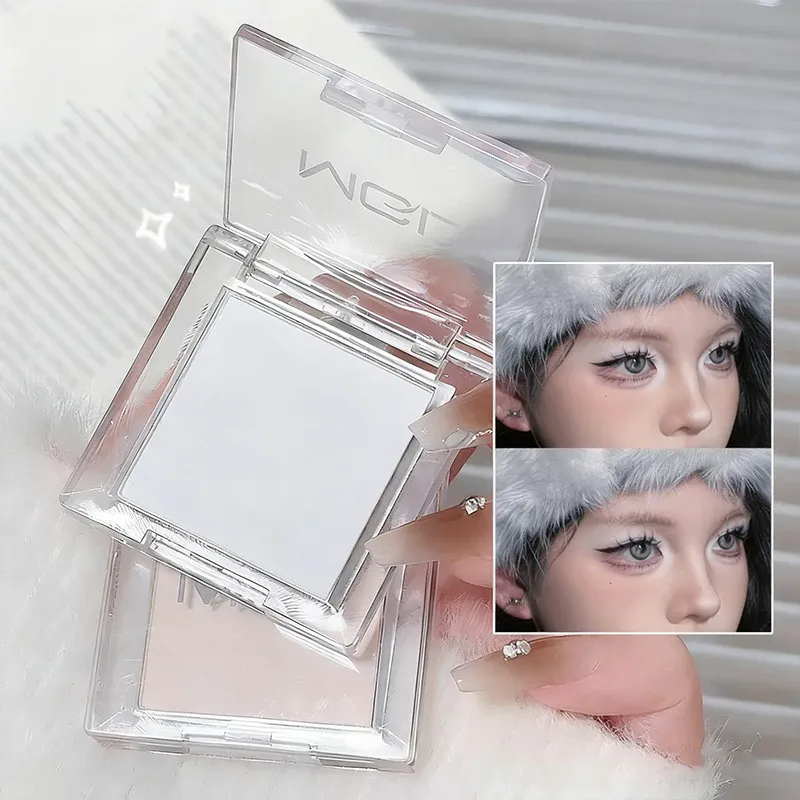 Mat hvid monokrom øjenskyggepalette Naturlig 3D Brightening Eyeshadow Highlighter Powder Langtidsholdbar øjenmakeuppalette — image 4
