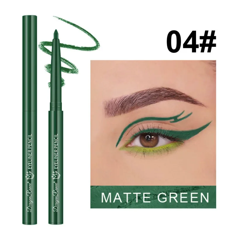 กันน้ำสีดำสีน้ำตาลอายไลเนอร์เจลดินสอ Matte Smooth Quick แห้งสวมใส่ง่าย Pearlescent อายแชโดว์ Eye Liner ปากกาแต่งหน้าสำหรับดวงตา — image 11