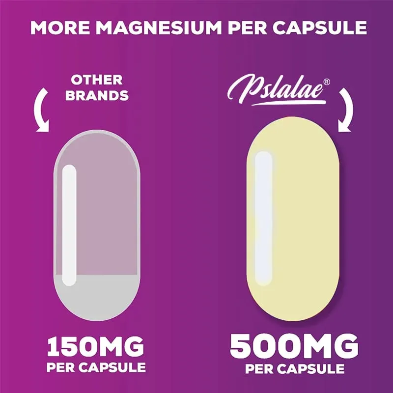 Magnesiumcitratkapsler 1000 mg - Maksimal absorption for muskelnerveknogler og hjertesundhed Glutenfri ikke-GMO — image 5