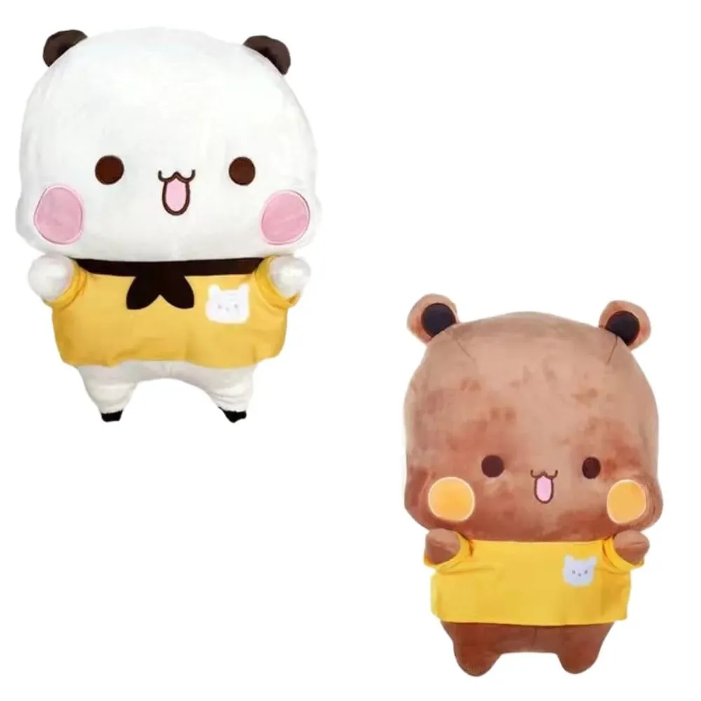 Bubu and Dudu Panda Plush Cute Cartoon Stuffed Soft Pillow Toy Wedding Handmade Ornament Panda Bear Doll Children's Day — image 6
