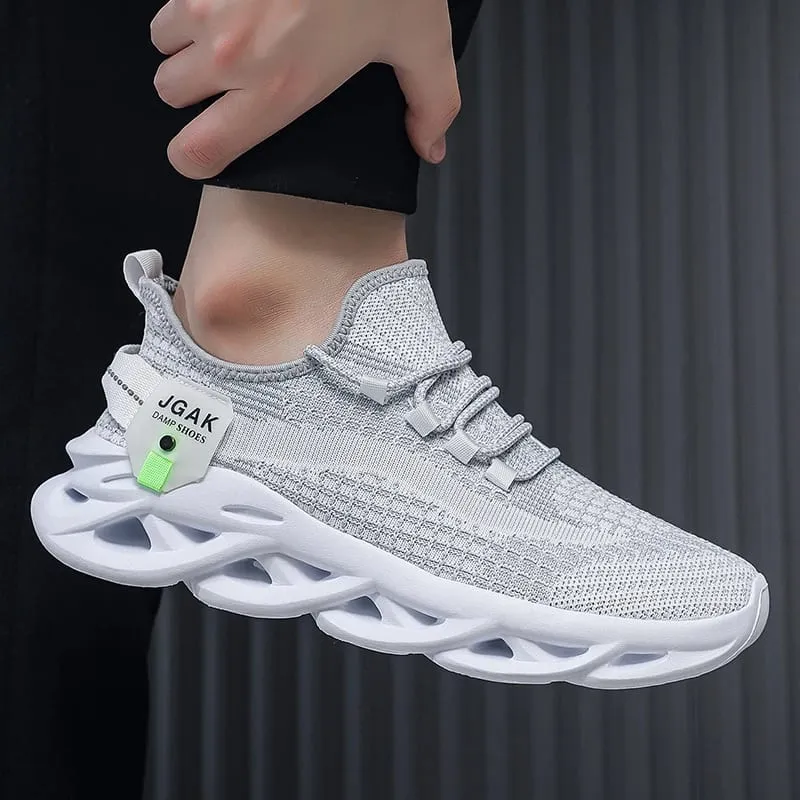 Plus grande taille 49 50 51 52 hommes maille baskets absorbant les chocs chaussures de course respirant décontracté marche athlétique sport formateurs — image 5