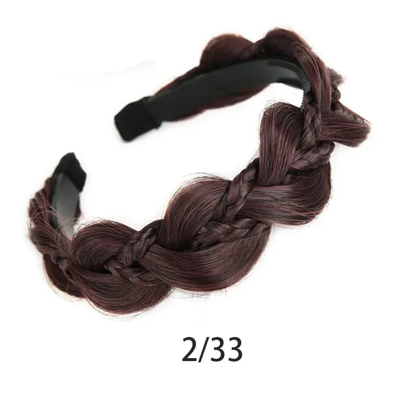 Twist Braid fejpánt szintetikus halcsontfonatos parókás fejpánt 1db csúszásmentes Twist Braid hajkarika hajkiegészítők női lányoknak — image 9