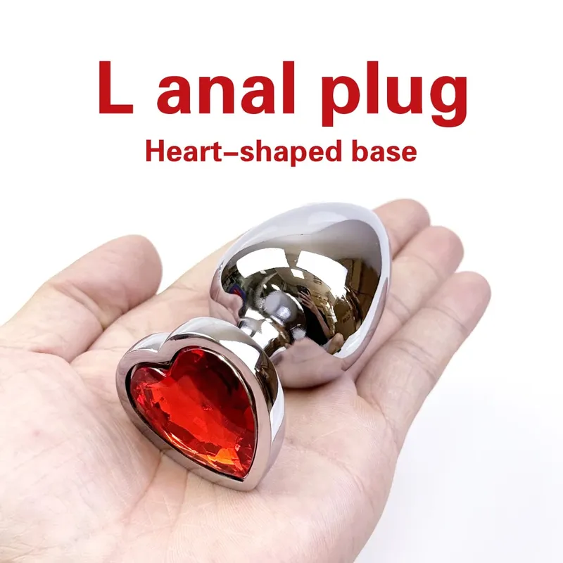 Herzförmiger Analplug aus Metall. Analplug für Anfänger. Analmassage-Dilatator. Sexspielzeug für Erwachsene. Masturbation-Stimulationswerkzeug — image 10