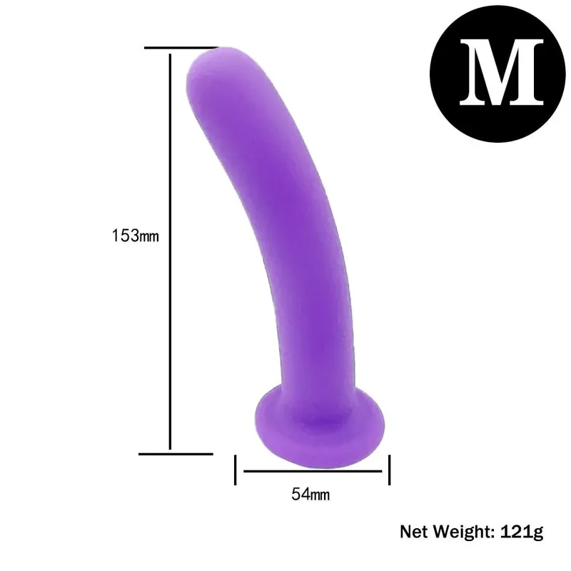 Justerbar silikonestrop på dildo-sele med stærk sugekop Slank buet binding Dildo Bærbart sexlegetøj til kvinder Mænd Cou — image 23