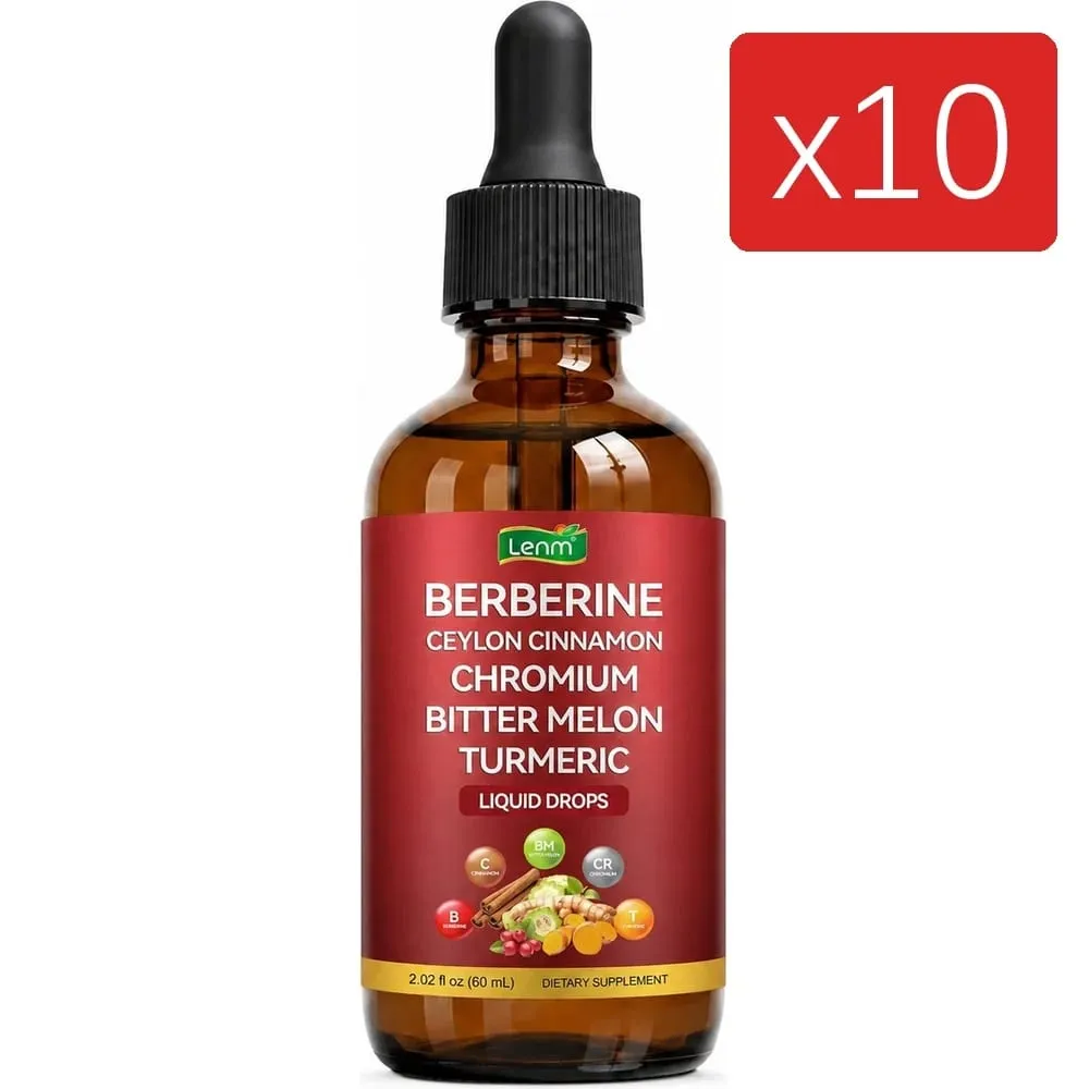 Berberine Complex Gocce Supporto metabolico 100% zucchero naturale e senza alcol Equilibrio sano dello zucchero nel sangue e salute dell'apparato digerente — image 13