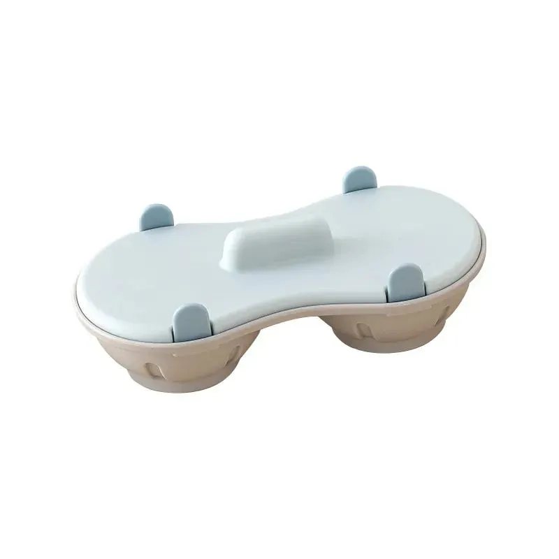 Cazador furtivo de huevos para microondas, cazador furtivo de huevos doble eficiente para microondas, cocina huevos escalfados con escurridor desmontable, calor para cocina