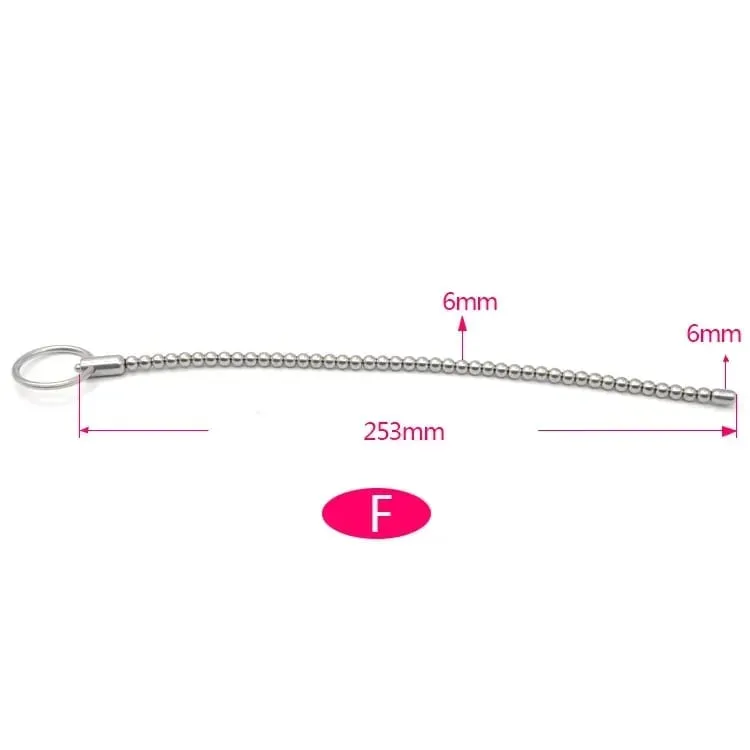 Stainless Steel E-stim Male Uretha Dilator Plug Sounds Penis Beads Plug Threaded Stimulator Ejaculation Sex Toy for Men Gay — image 11