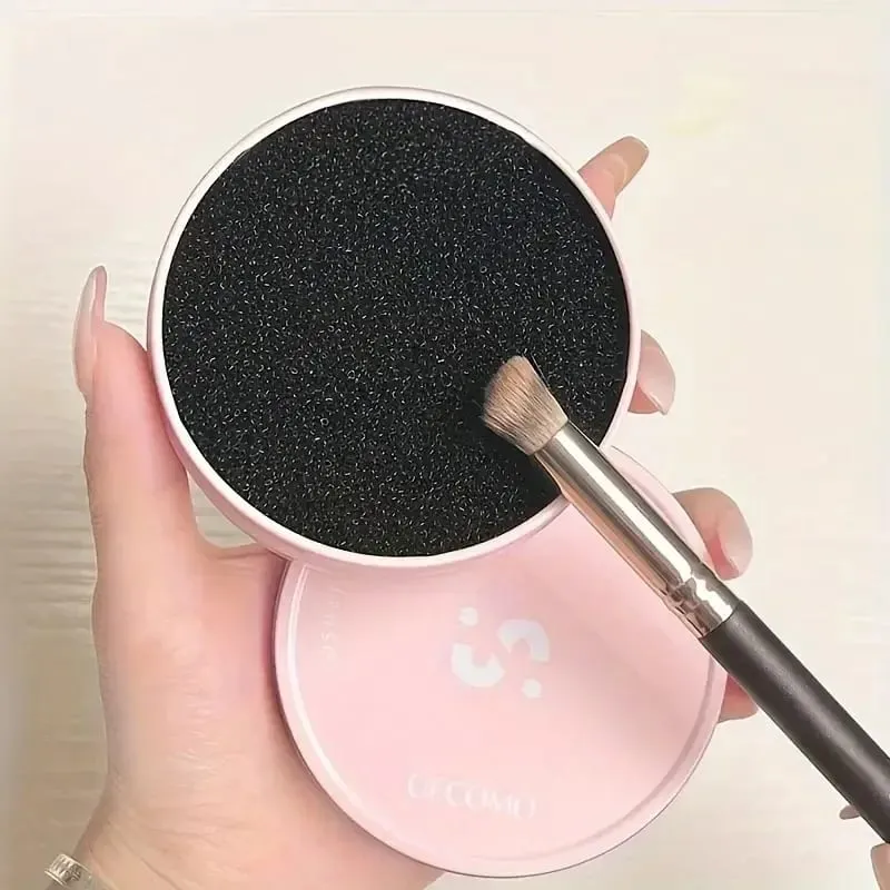 Scatola per la pulizia dei pennelli per il trucco Spugna per la pulizia rapida Pennelli per ombretti Lavaggio a secco Lavaggio cosmetico Accessori per strumenti in polvere — image 5